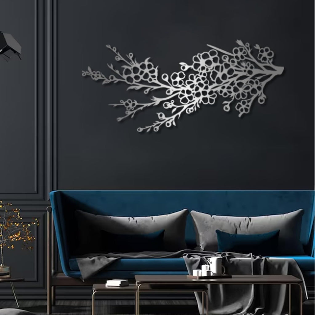 Japanese Cherry Blossom Metal Wall Art
