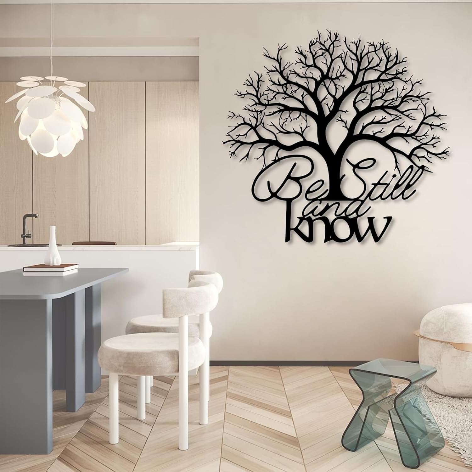 Christian Tree Scripture Metal Wall Art