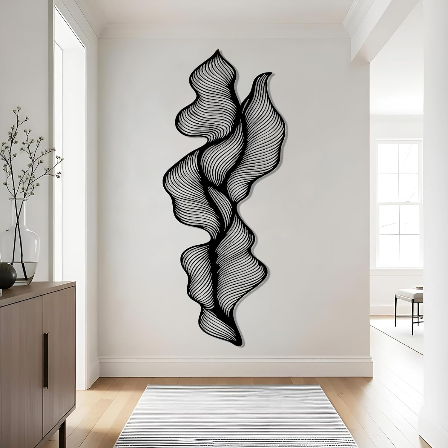 Modern Abstract Line Metal Wall Decor