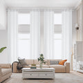 Grommet Extra Long White Sheer Curtain