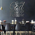 Faith Scripture Metal Christian Wall Decor