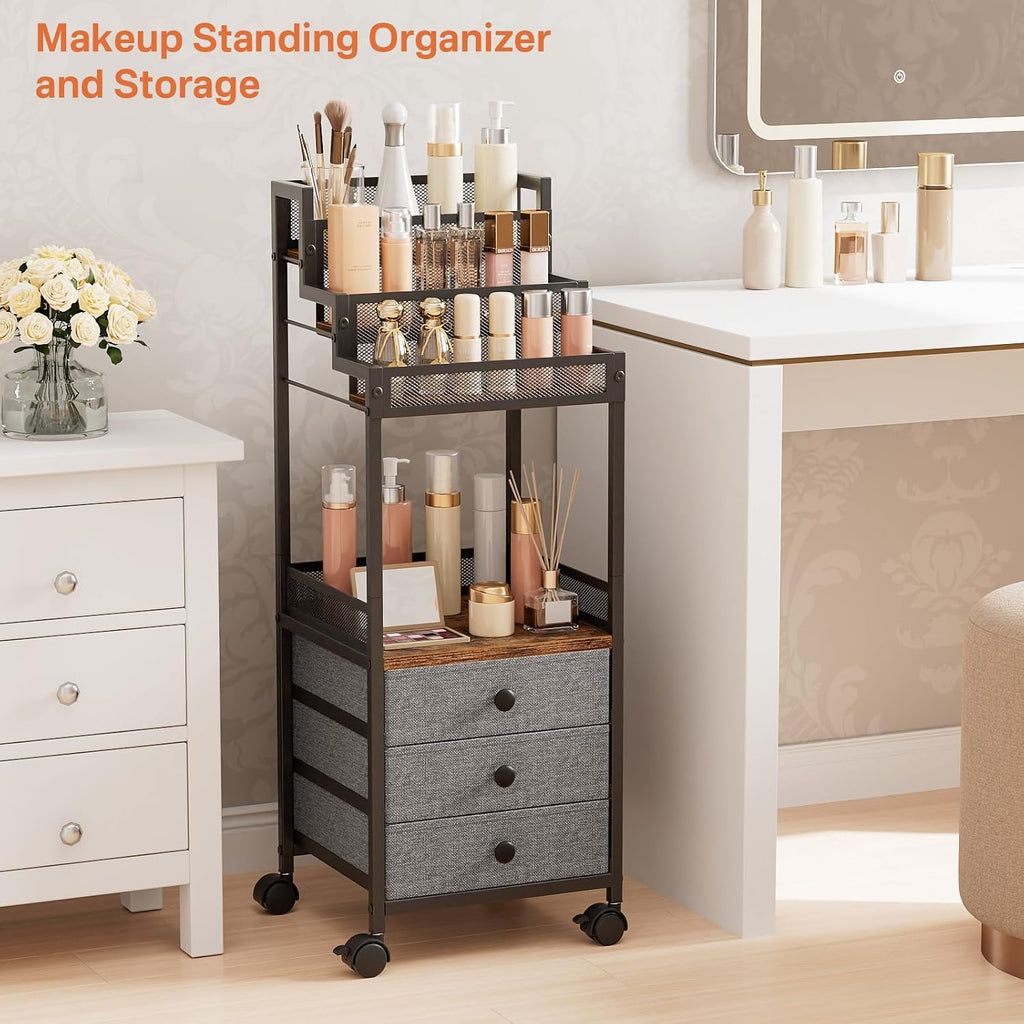 Rolling Cosmetic Display Storage Cart