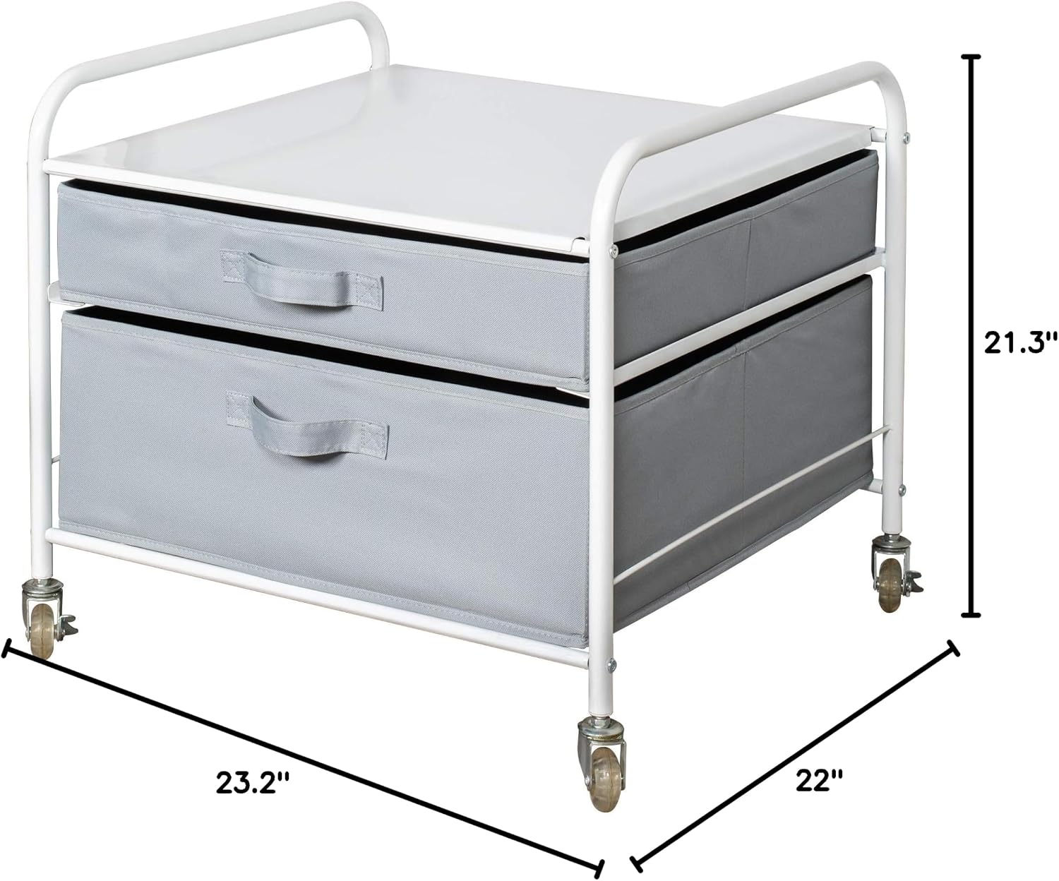 Rolling Drawer Mini Fridge Storage Stand