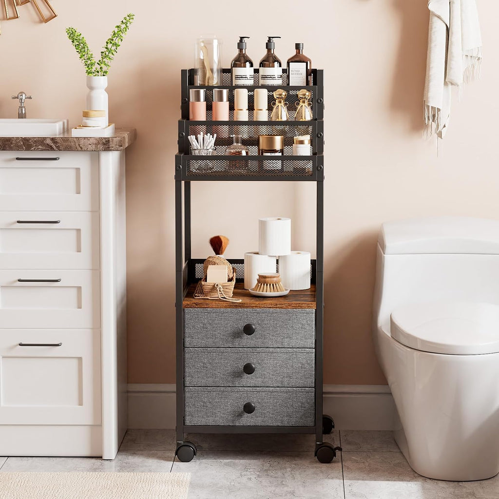 Rolling Cosmetic Display Storage Cart