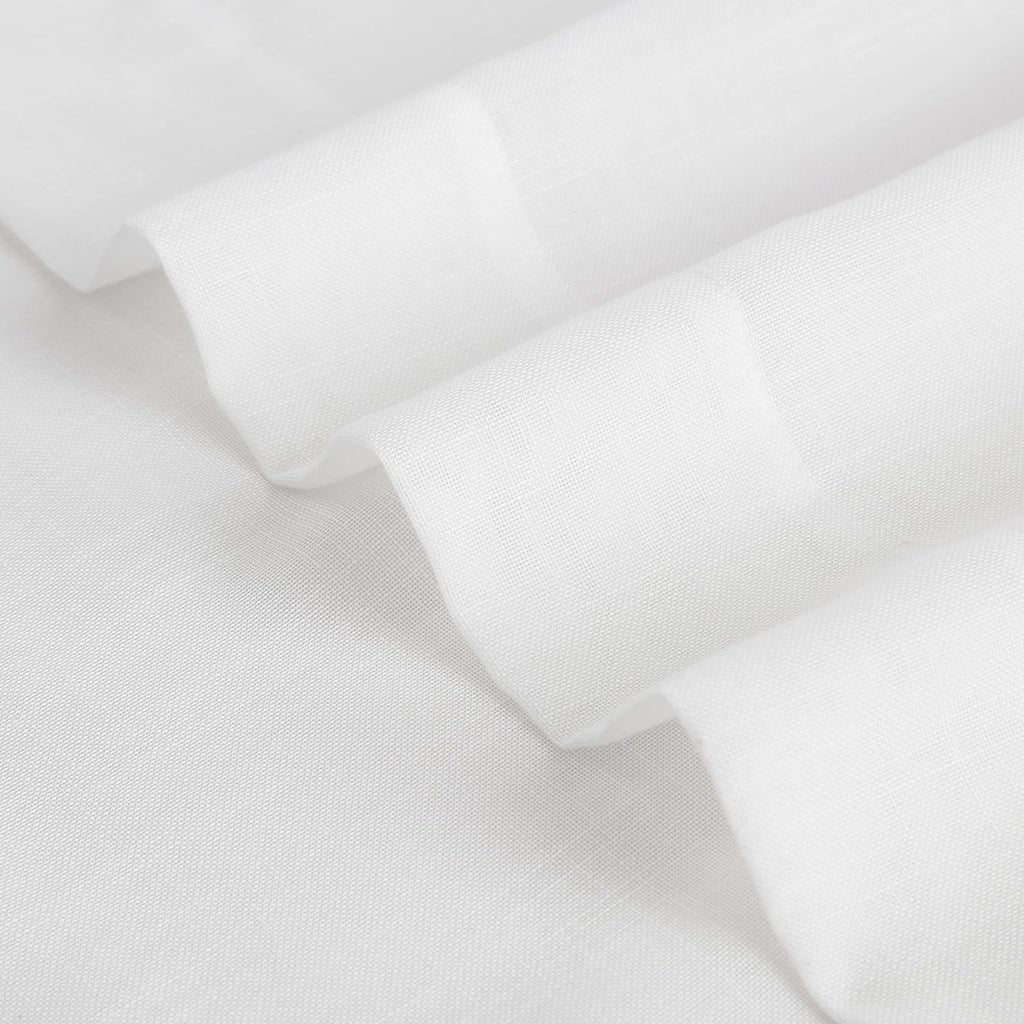 Linen Textured Pinch Pleat Sheer Curtains
