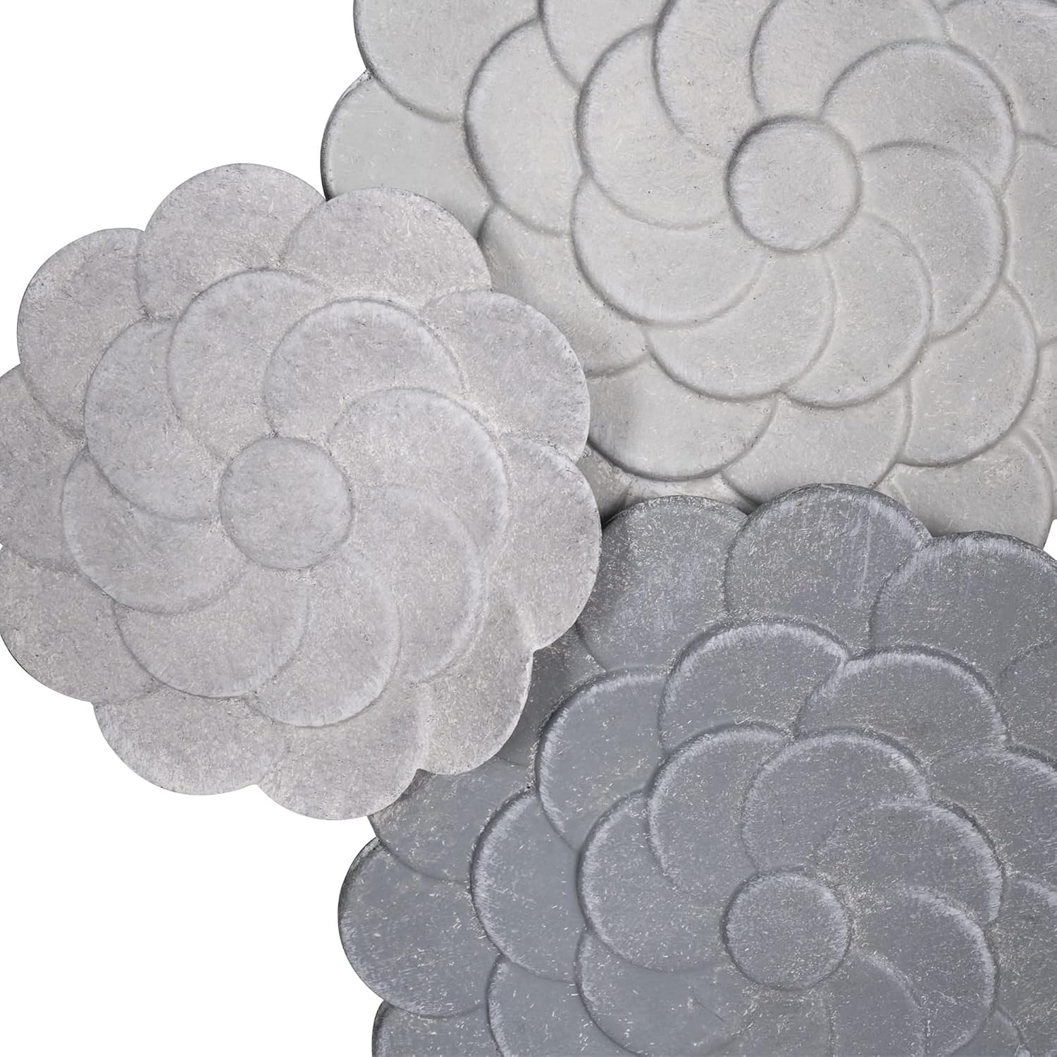 Framed Metal Flower Dual Panel Wall Art