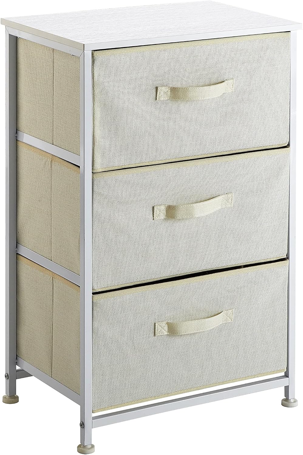 Three Tier Fabric Drawer Storage Cart