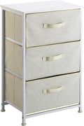 Three Tier Fabric Drawer Storage Cart