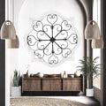 Rustic Floral Iron Wood Framed Wall Art